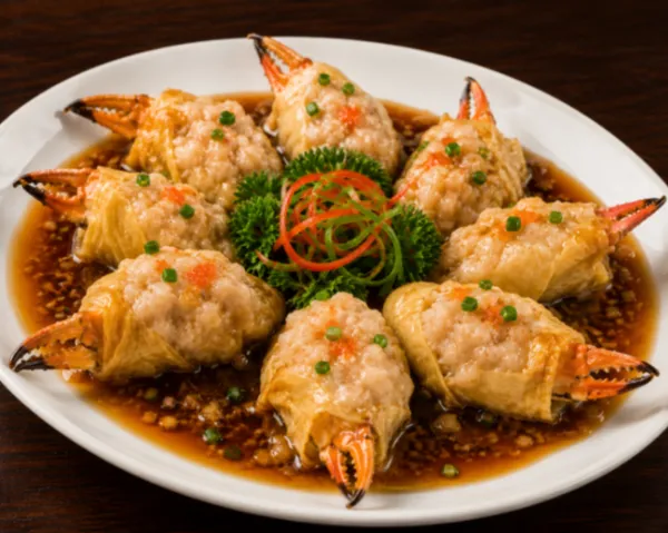 D.F. Crab Claws Wrapper with Minced Shrimp