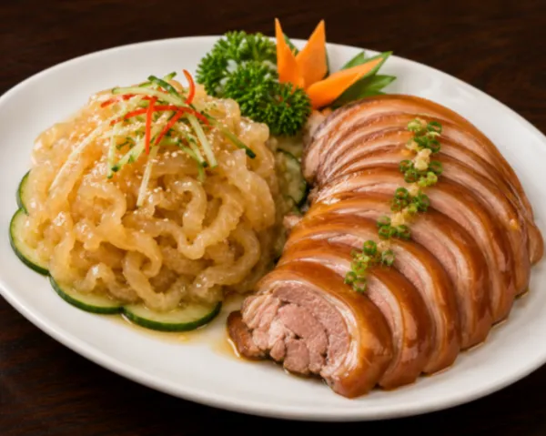 Cold Marinated Jellyfish and Pork Hock