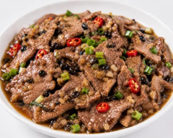 Sliced Beef with Black Bean Sauce