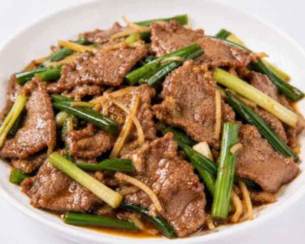 Stir-Fried Beef with Green Onions