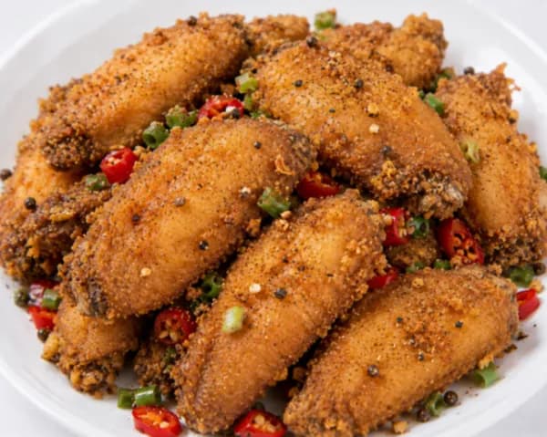 Deep Fried Chicken Wings with Peppery Salt