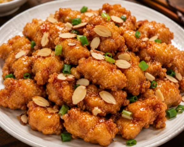 Deep Fried Breaded Almond Chicken