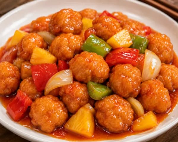 Sweet and Sour Chicken Balls