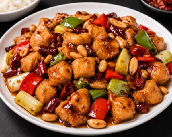 Kung Bo Chicken with Vegetable and Peanuts