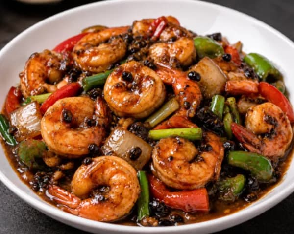 Prawn in Black Bean Sauce