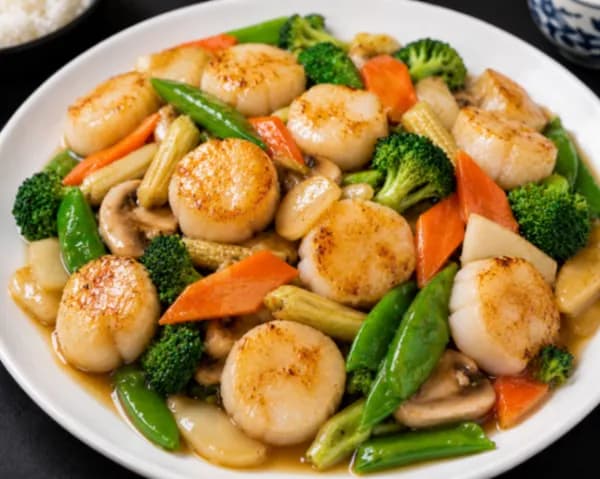 Scallops with Vegetables