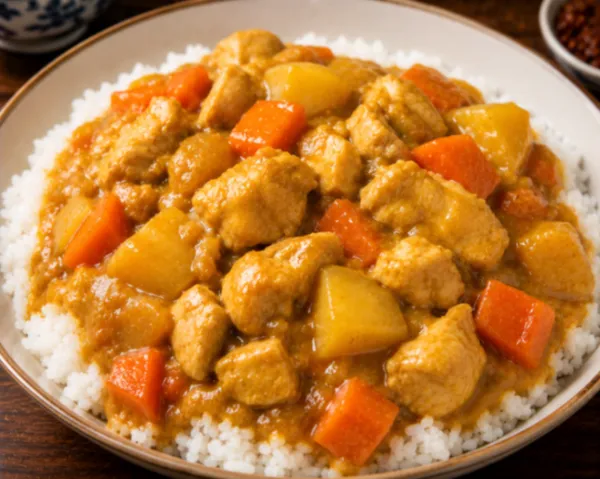 Curry Chicken on Rice