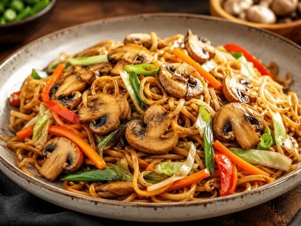 Mushroom-Fried Noodles
