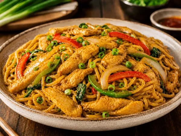 Curry Chicken-Fried Noodles
