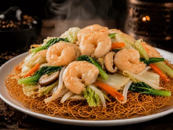 Prawn-Fried Noodles (Crispy)